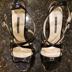 Rock and Republic Black Pattent top